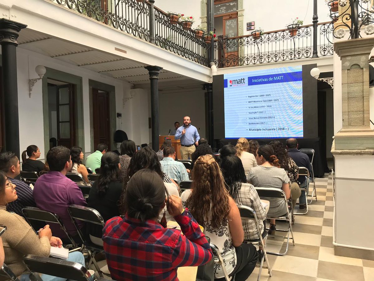 MATTorg's tweet photo. @MATTorg at the workshop on human rights, migration and health, highlighting the importance of certification and training of municipal public officials, at @MigranteGto. @CNDH #MunicipioIncluyente https://t.co/GSIcLLcCYu