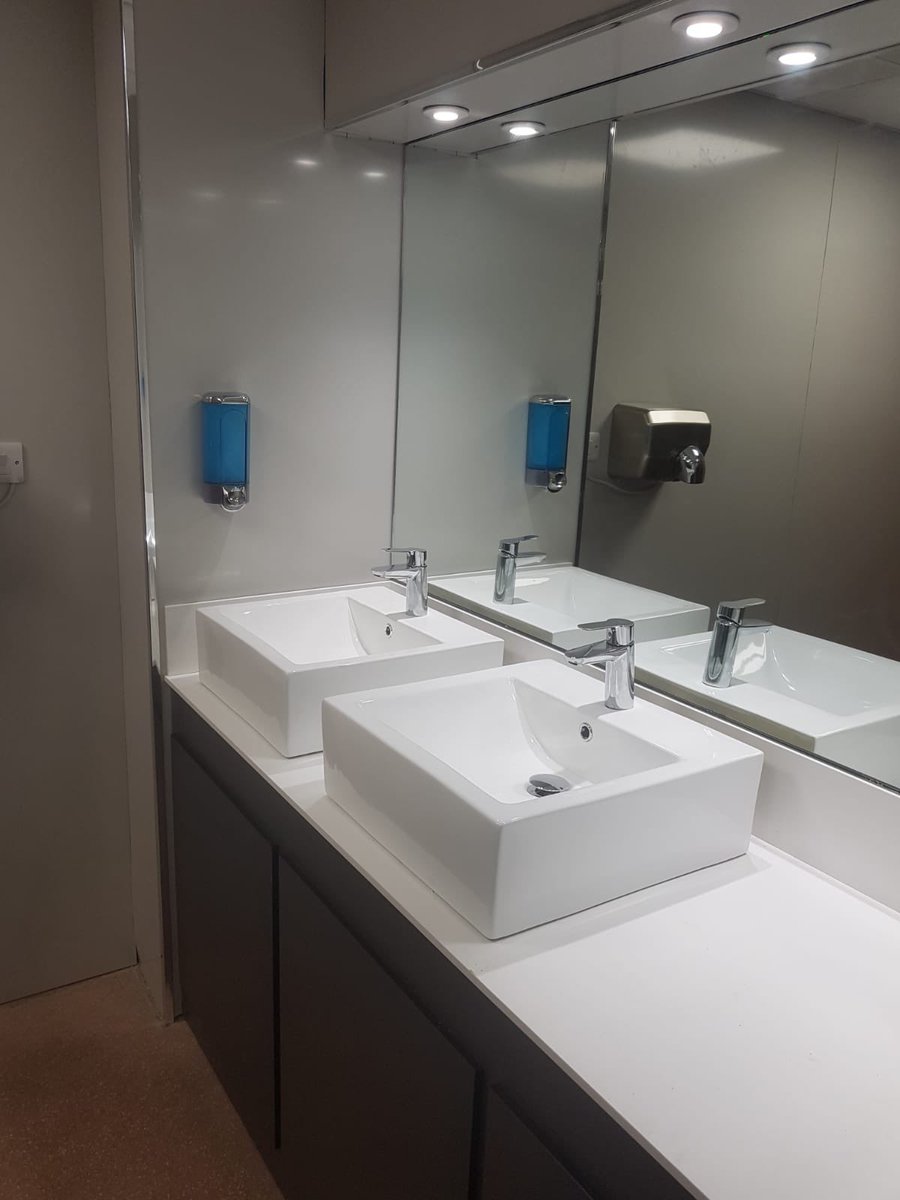ProjaxInteriors's tweet image. Toilet &amp;amp; shower cubicles along with vanity bases and Corian tops all supplied for another Village Hotel in Hyde. Onto the next one. #corian #cubicles #vanities