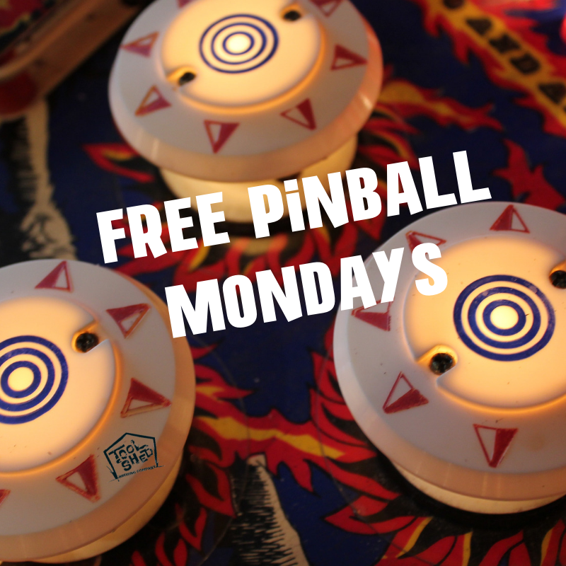 ToolShedBeer's tweet photo. Take breaks from sitting on our patio and play Pinball because it's free pinball Monday! No coins needed today, but you will need your shades for our patio.
#toolshedbrewing https://t.co/g8ZPx5aYrG