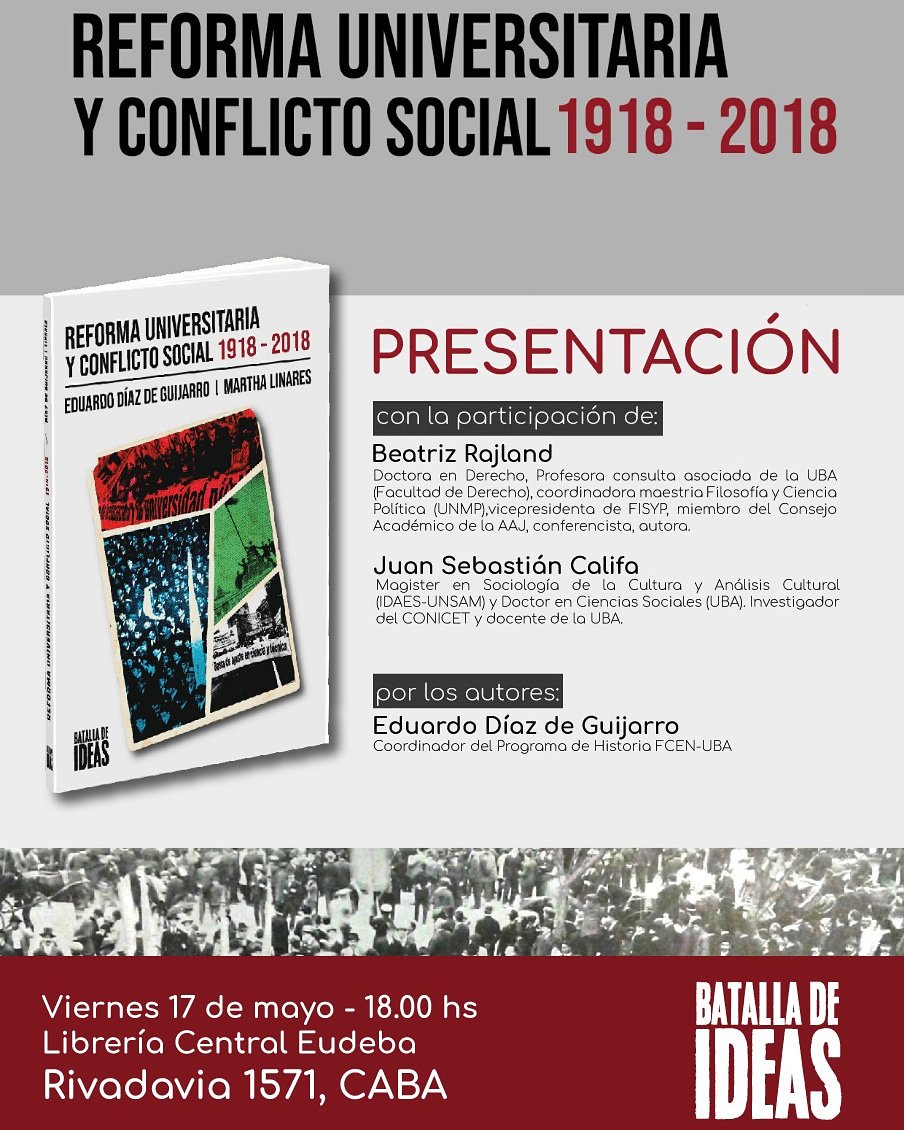 corriente_12M's tweet photo. Este viernes se presenta un libro indispensable para comprender la Reforma del '18, y con ello hacerse de claves de lectura para abordar los desafíos de las universidades de hoy. ¡Todxs invitadxs! https://t.co/xE2oOmss7f
