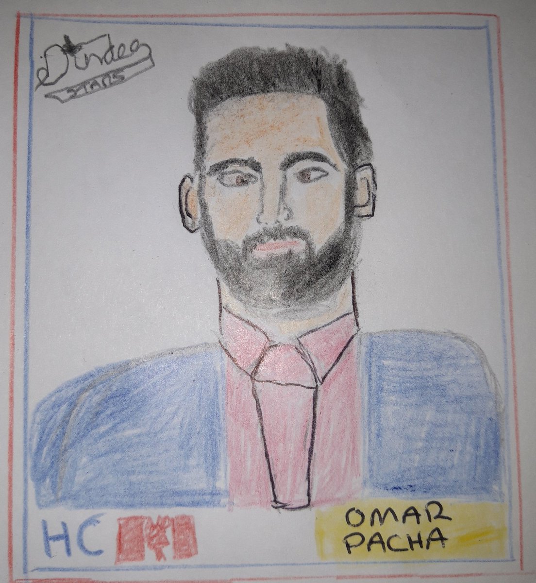Badlydrawneihl1's tweet photo. @dundeestarstv your'e wish is my command badly drawn Omar Pacha https://t.co/h1fL8yYCSP
