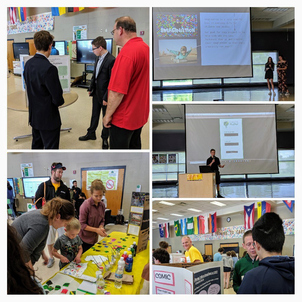 A key part of true PBL, public exhibitions provide students a chance to engage, connect and reflect. It was a great honor for Synnovation Lab students to share their journey at the 2nd annual Sycamore STEAM Showcase. We look forward to next year! #PBL