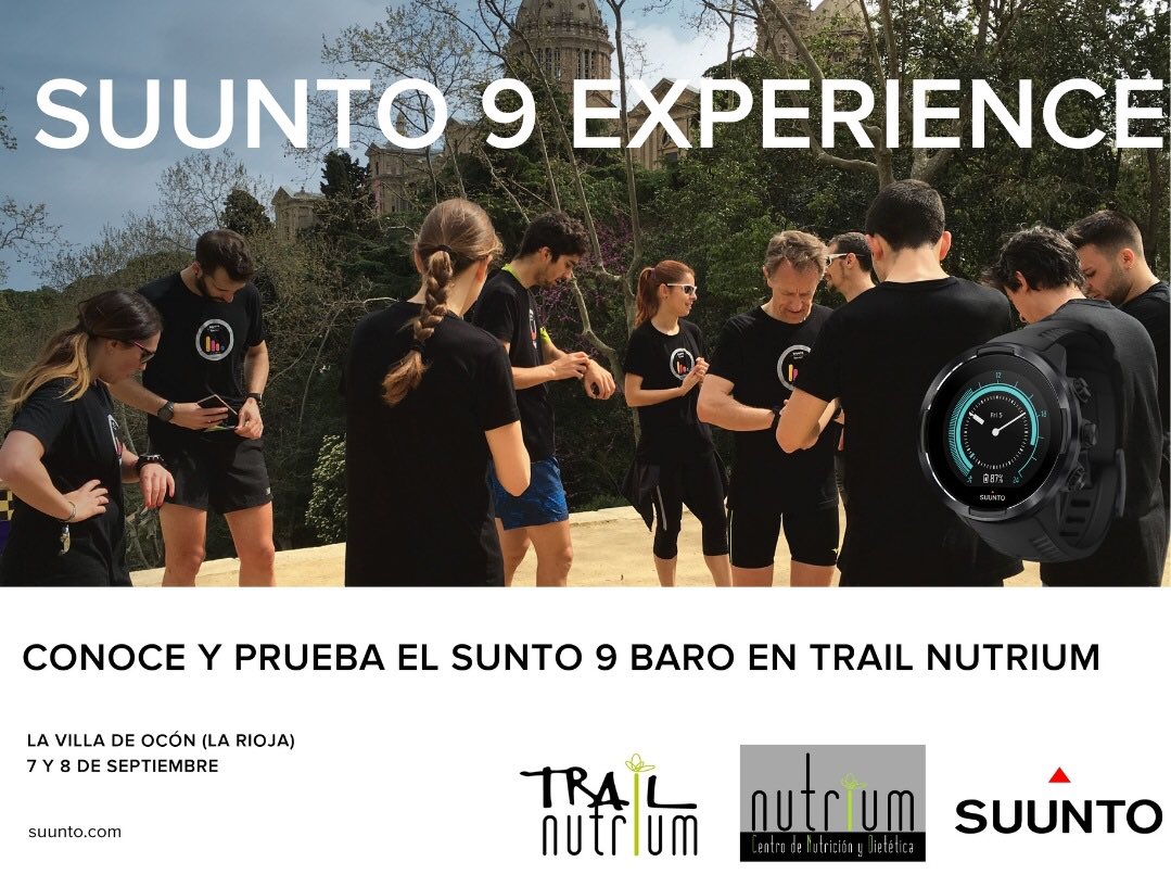 TrailNutrium's tweet photo. Empezamos la semana con una interesante noticia, el #TrailNutrium servirá para testar el @suunto 9 #BARO.

Muchas gracias @Suunto1Esp 

#trail #trailrunning #nutriciondeportiva #relojdeportivo #suunto #suunto9baro #lavilla #ocon #lavilladeocon #nutriumteam #nutriumpfg #nutrium https://t.co/0rSs33Ye2g