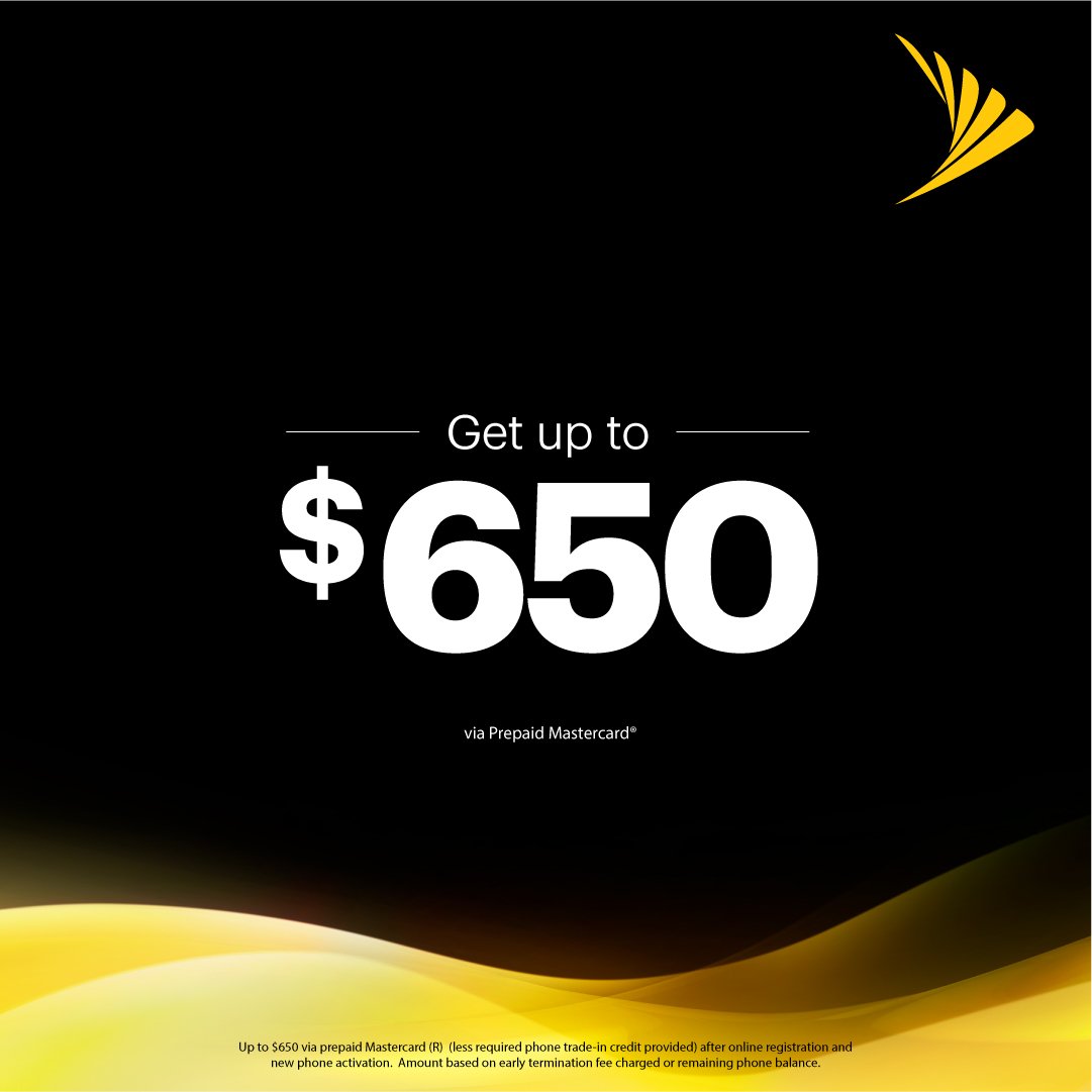 Switch to Sprint this weekend and we’ll cover your switching fees up to $650 per line. Visit a Sprint 86th Street this weekend!