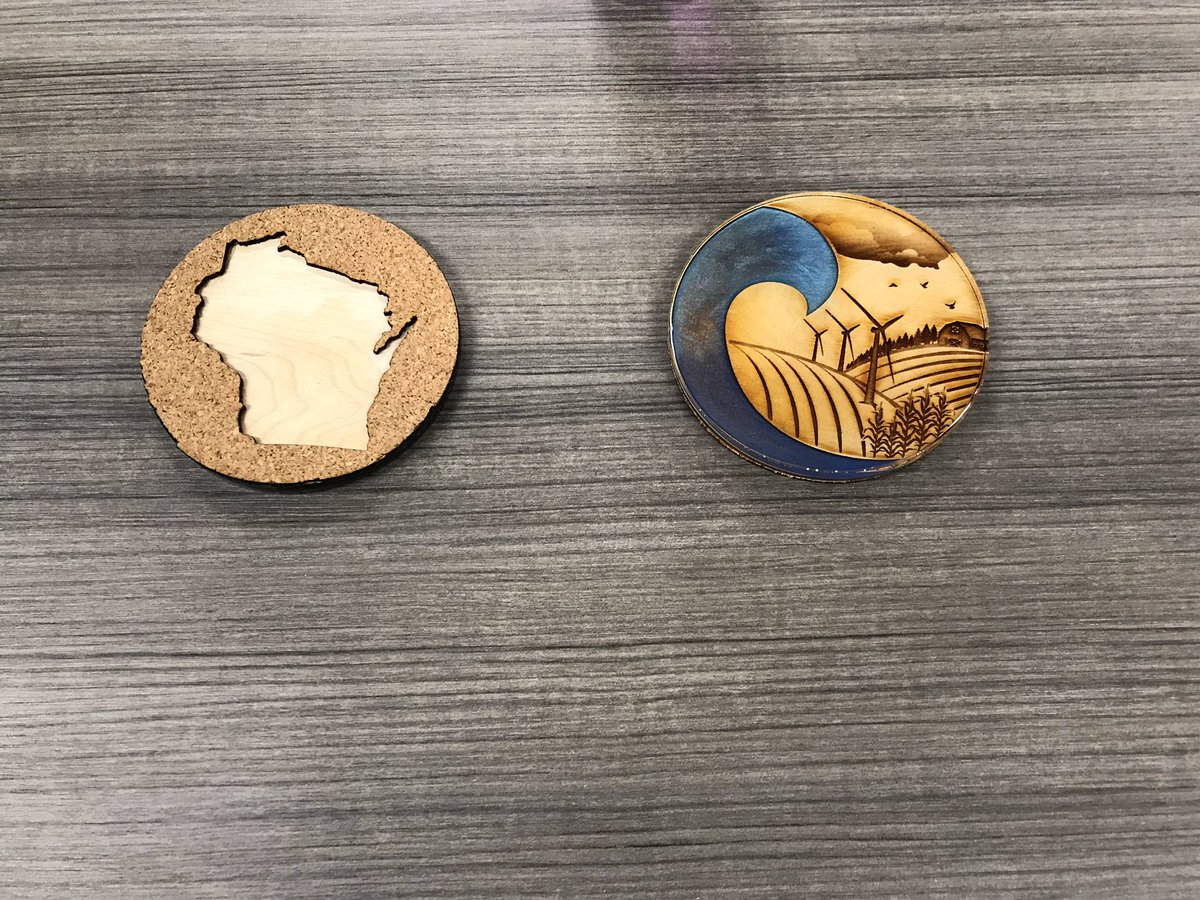 RobMeyerIII's tweet photo. @WaupunSchools celebrates #FabLabDay with a winning design for state gifts! Congrats Waupun! https://t.co/hku2ns26YR