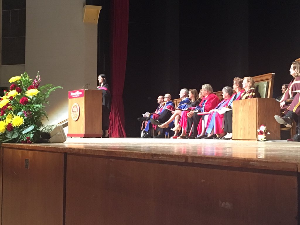 MountAllison's tweet photo. “Congratulations Class of 2019, your alumni family is so proud of you!” — Anna Abbott, Alumni Board President | @MtAalumni #mtaConvocation https://t.co/LkY2xK3L0P