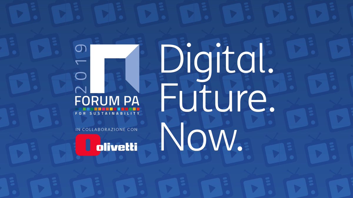 gdt62's tweet photo. Vi aspettiamo da domani al #ForumPA2019 @FPA_net presso gli #StudiosFPA by #Olivetti in una nuova #StoriaDiInnovazione per interventi live di @OlivettiOnline @TIM_Official @TITrustTech #Telsy #WAY insieme a #RobotTIM e #P101 

#SmartCity #BigData #5G #DigitalIdentity #Formazione https://t.co/46lH4n3a2D