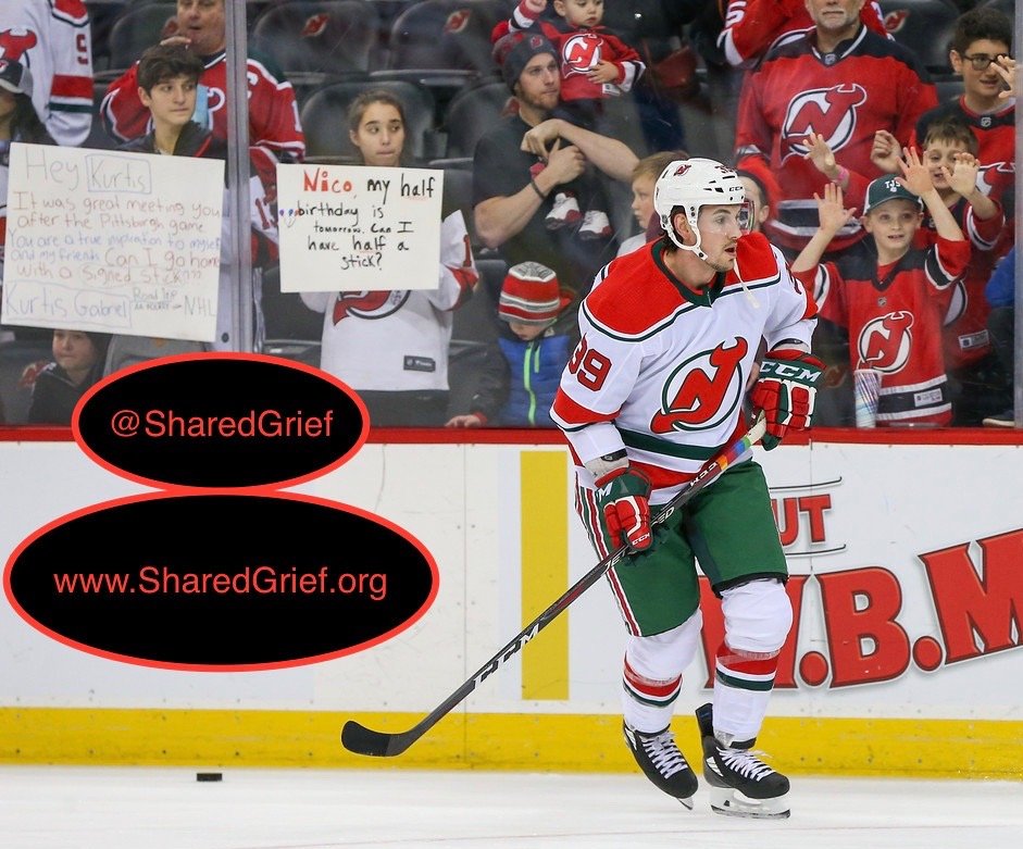 SharedGrief's tweet photo. We are excited to share our newest Shared Grief Video, featuring @kurtisgabriel of the New Jersey Devils. Kurtis lost his father to suicide when he was 10 years old. He provides some powerful advice to kids living through a similar loss. https://t.co/tWEnGVE7qA https://t.co/jZnke7zthS