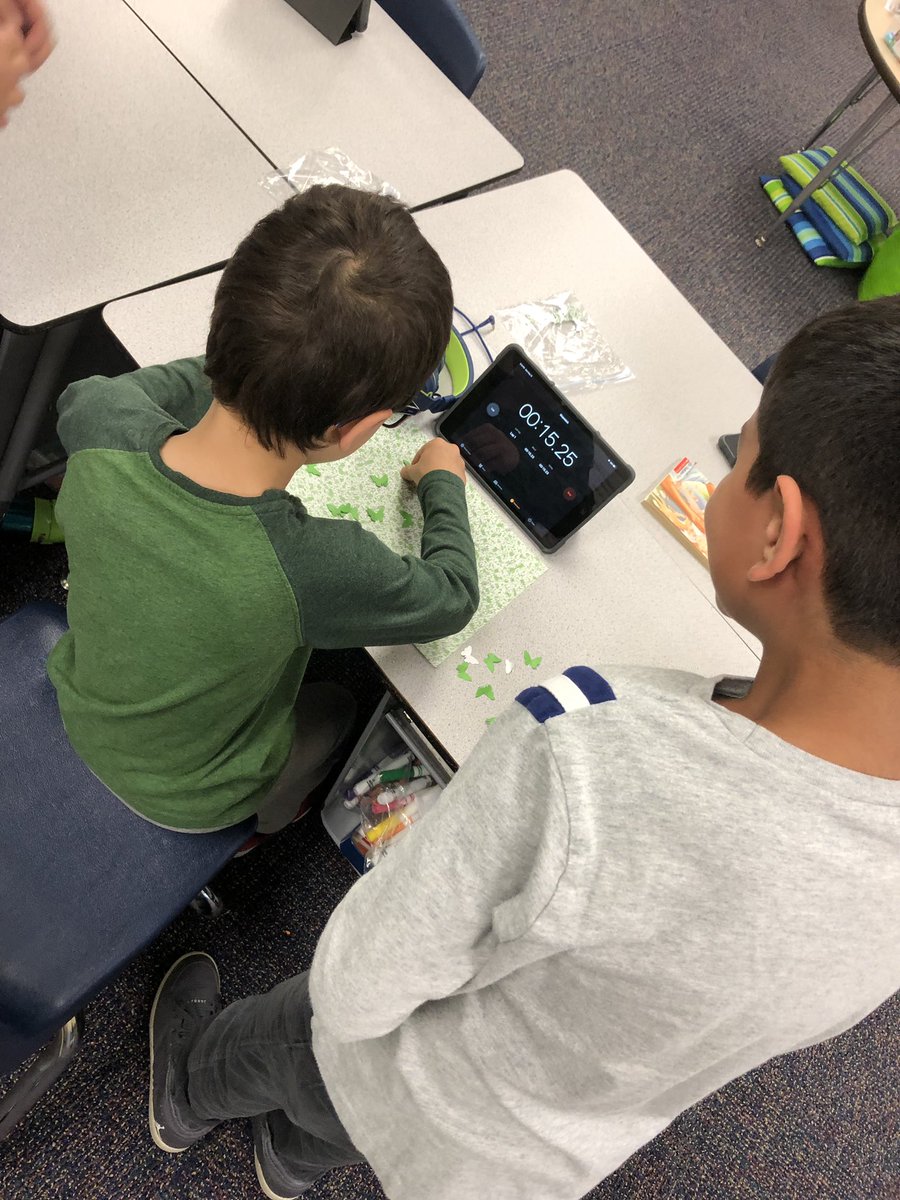 AES_MrsHolmes's tweet photo. PLTW Camouflage Exploration - which type of butterfly will the predator catch the most in 20 seconds?  Ready, set, go! 🦋 @AESPanthers https://t.co/urlkjCNa86