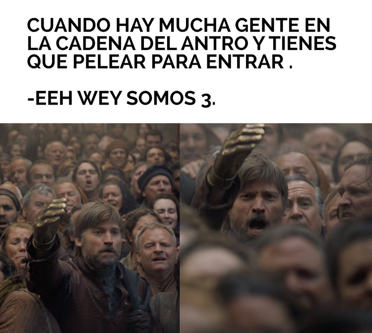 un_mexa's tweet photo. XD lo más #GameOfThrones #JaimeLannister https://t.co/ViEEa62rWO