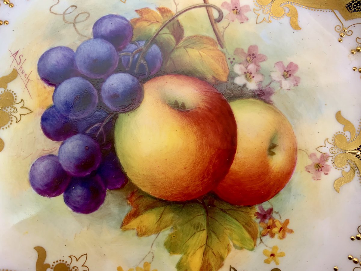 NickHallFineArt's tweet photo. Fine quality #RoyalWorcester #FruitPainted #Porcelain #DessertService consigned and catalogued today for our June 1st Auction... https://t.co/ladx9SzbCK