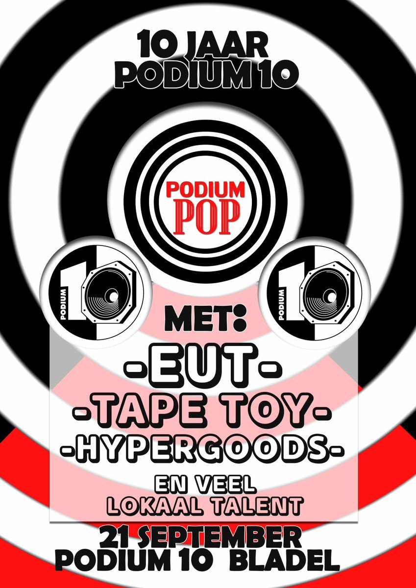 21-09-2019 PODIUMPOP: 10 jaar Podium10 podium10.nl/21-09-2019-pod…
