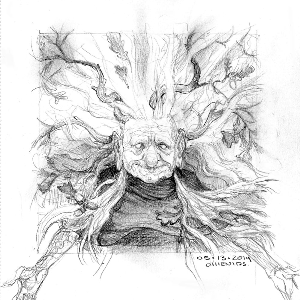 Baba Yaga for day 13  
#MaySketchaDay #mythicmay 