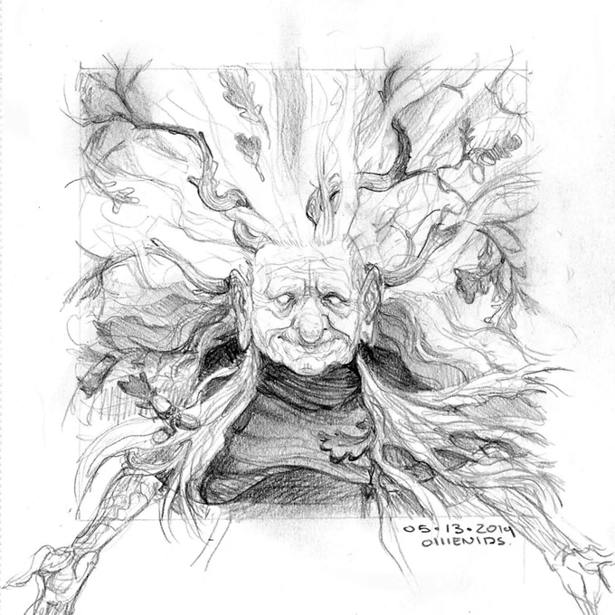 Baba Yaga for day 13  
#MaySketchaDay #mythicmay 