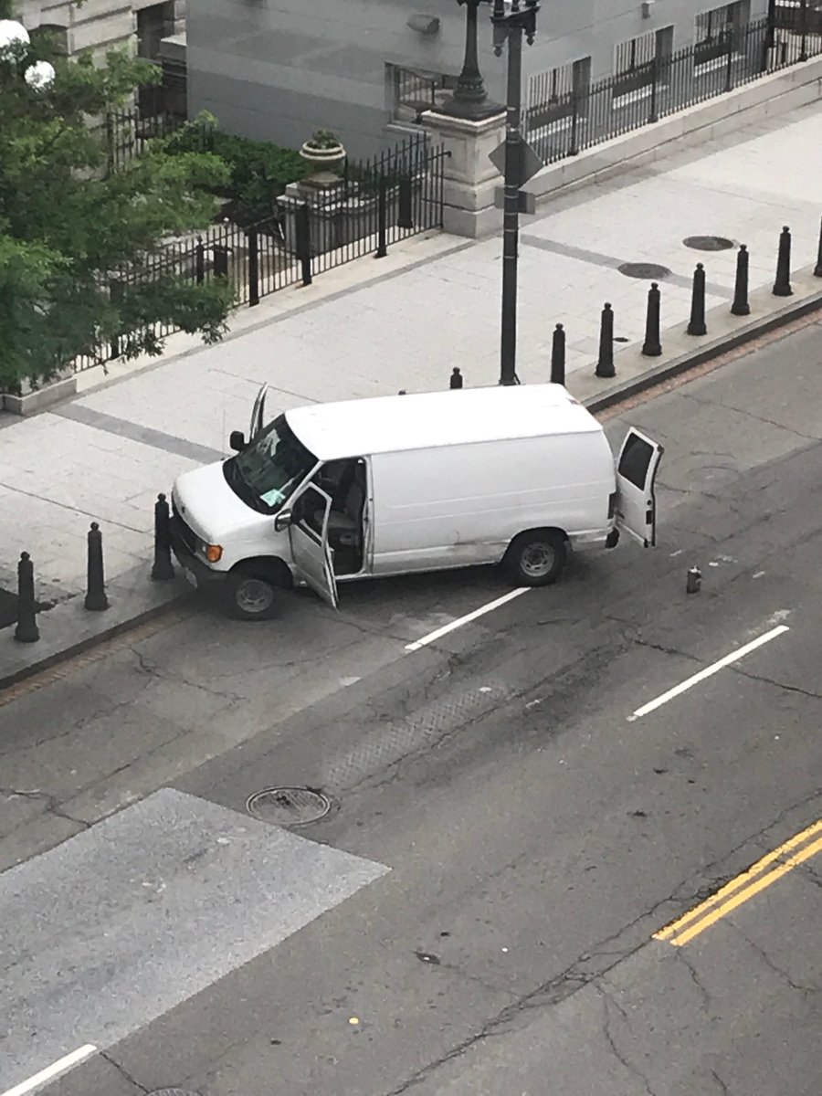 TDS! Armed woman slams van into White House fence