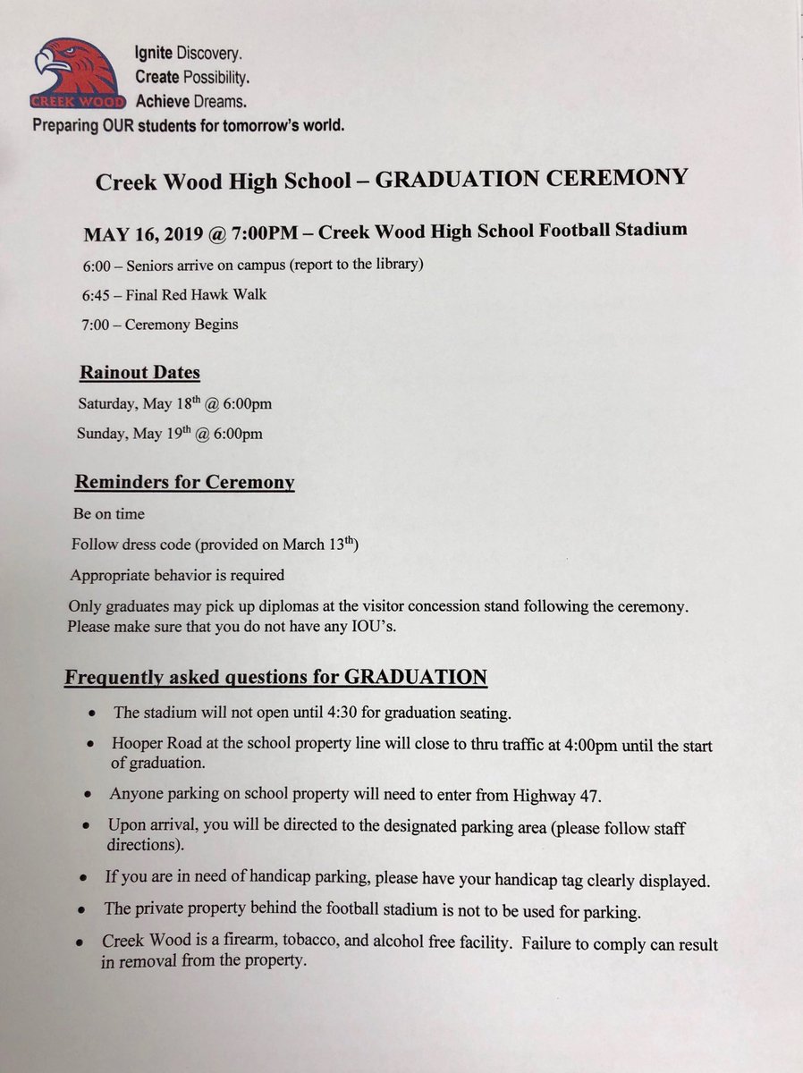 GRADUATION INFO BELOW