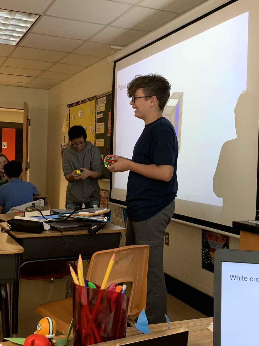ASE Teach the Class Project.. teaching the class how to solve a Rubik’s cube <a href="/MAMS_CBG/">Matoaca CBG</a> #CBGAcademies <a href="/ccps_gifted/">CCPS Gifted Ed</a> <a href="/studentssmiling/">Brianne</a> <a href="/mmswarriors/">Matoaca MS</a> @ccpsinfo #oneccps