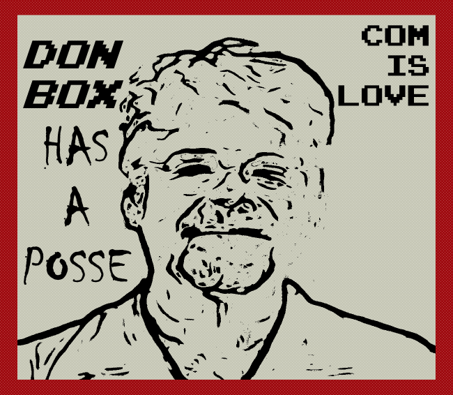 Don Box in the style of Andre the Giant.
