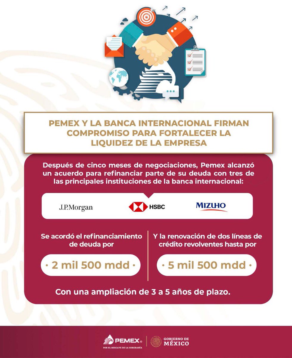 Acuerdo deuda de Pemex