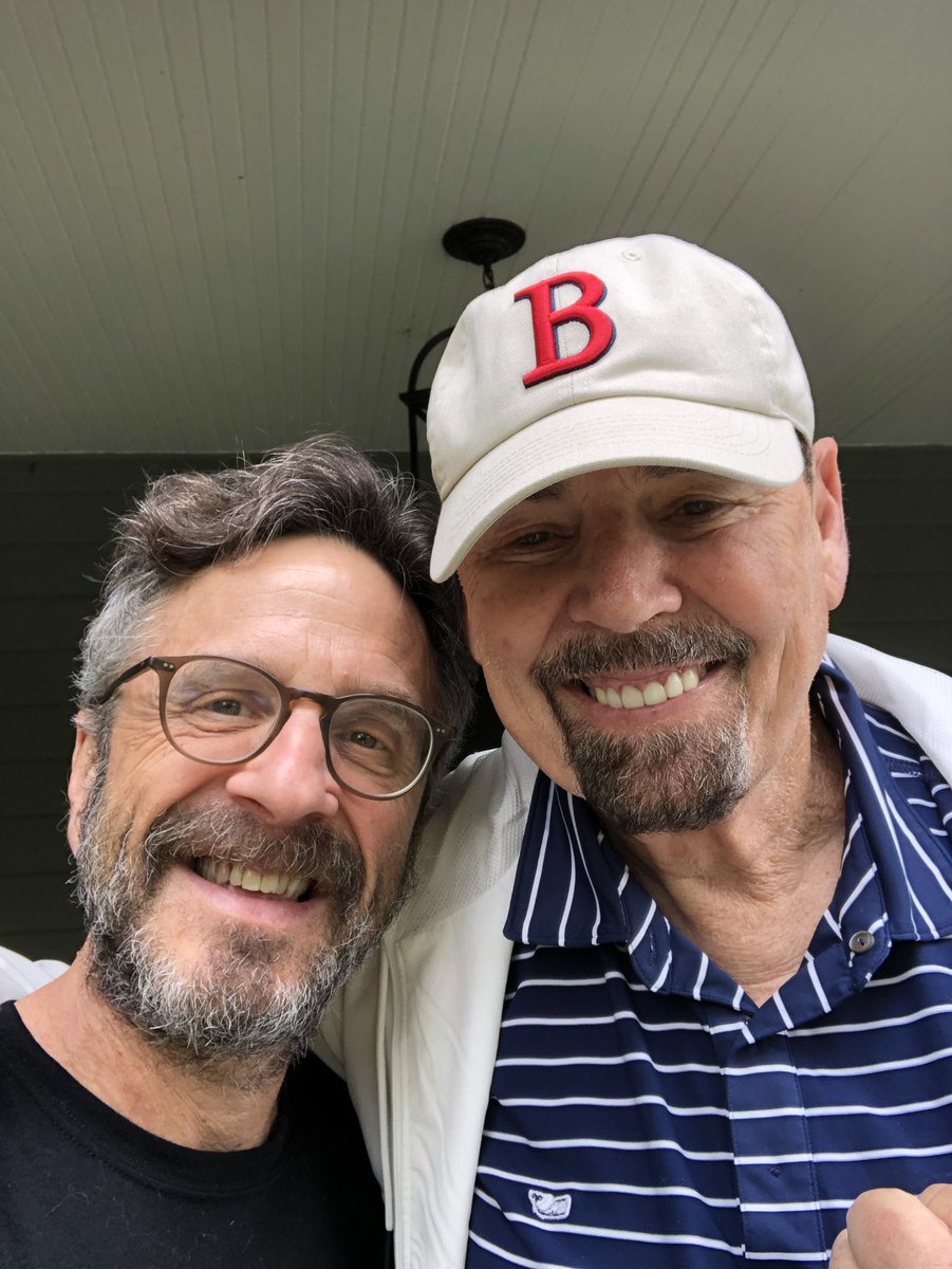 KillingSweeney's tweet photo. @KillingSweeney Boston Comedy Legend #stevesweeney this morning recording with stand up comedy great @marcmaron on his WTF with Marc Maron Podcast. Air date to be confirmed for next week #comedypodcast #standupcomedy #podcast https://t.co/nancKEtY6w