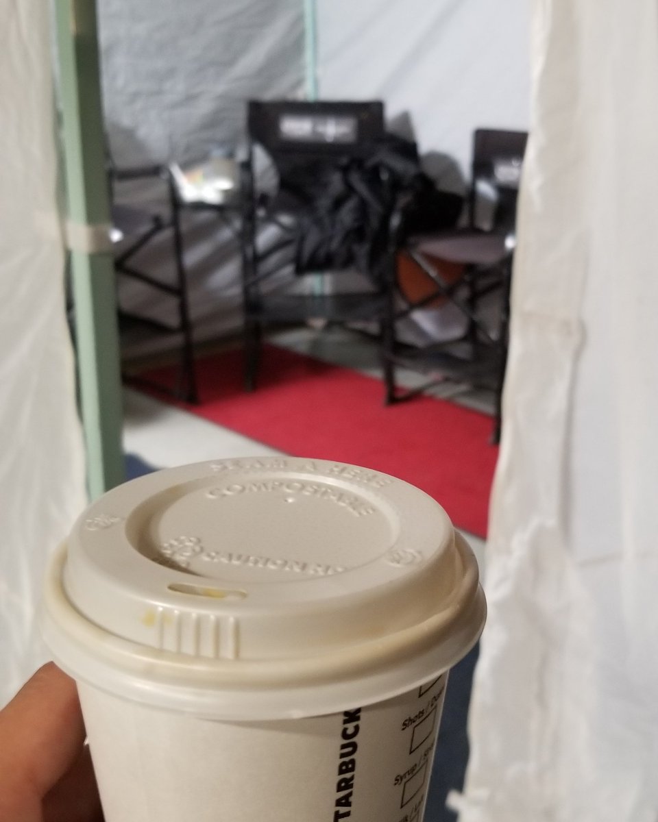 JoshuaGriffith0's tweet photo. Feeling cute might get left on set later IDK #GOT #CoffeeBlunder #filmset #Backgroundlife #SetLife https://t.co/geBcpGy4AM