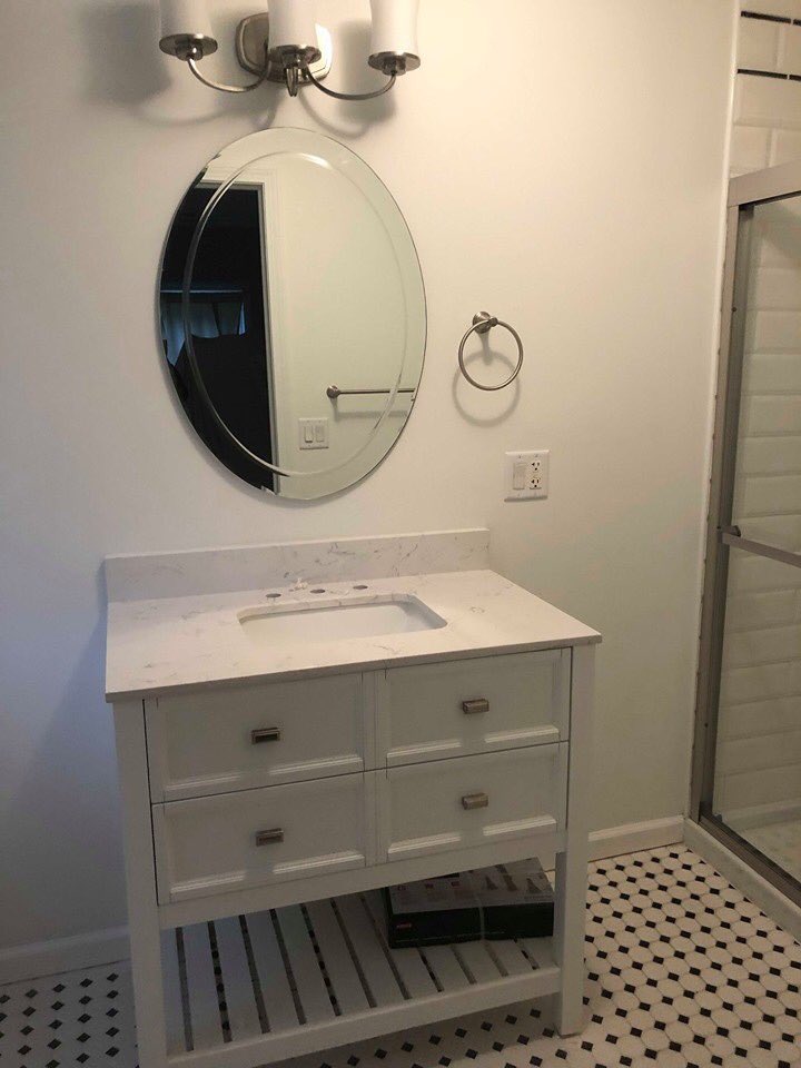 inc_eduardo's tweet photo. It's Makeover Monday &amp; we're wrapping up another bathroom renovation that is sure to increase the value of this home! Like what you see? Inbox us to arrange for your estimate, today!
#KitchenandBath #HomeImprovement #MakeoverMonday #ct #connecticut #contractors #builders https://t.co/EndR0FR4Ll