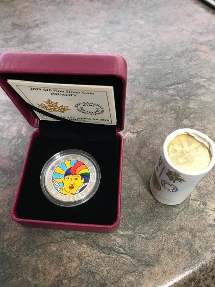 goshervin's tweet image. Ours have arrived!! #equality #joeaverage #LGBTQ #equality #loveislove
#royalcanadianmint #commerativecoins