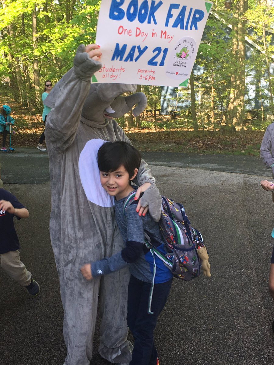Very excited for #onedayinMay book fair put on by Park Street Books!  Let’s get books in the hands of students for summer reading!  #Johnsonjags