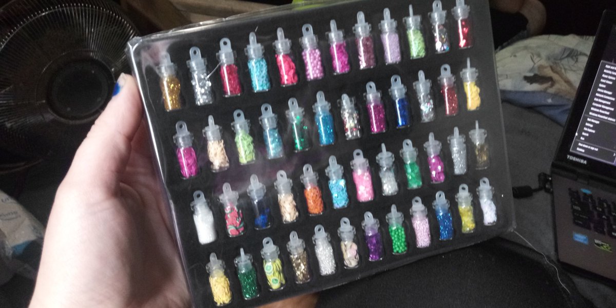Jay2TheAmy3447's tweet photo. #Happlee Set of 48 Nail Decor Set. 48 Different varieties of nail confetti, glitter, decals, etc. Love the variety and the colors!! Would def recommend!!!
#naildecor #nails #beauty #nailart #review #reviewer #productreview #productreviewer
https://t.co/DkYXNdEo1H https://t.co/4cQfmpcI6u