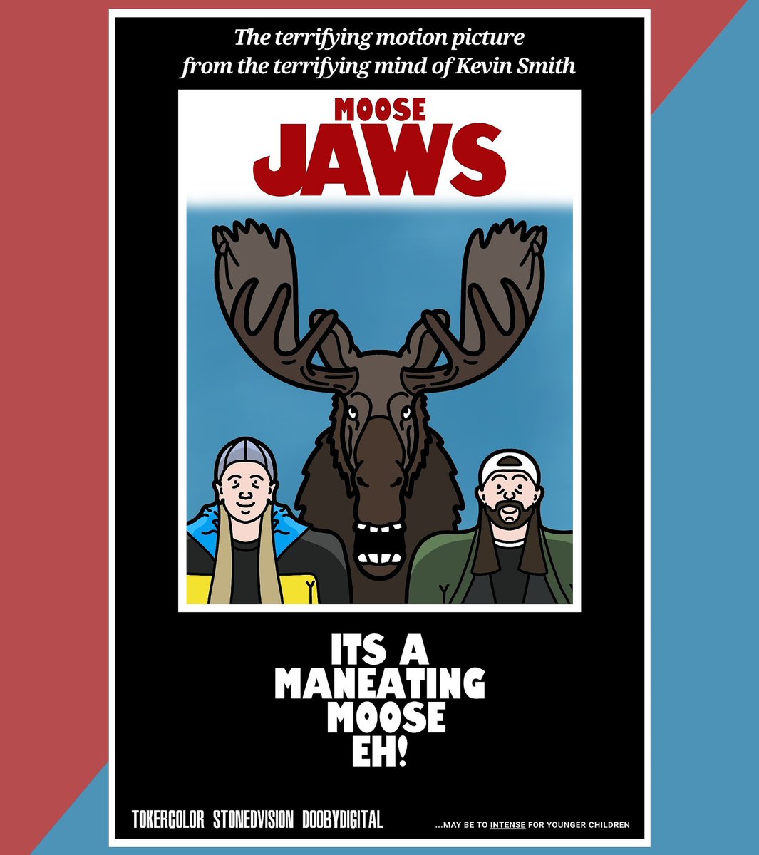 AntKoolaid's tweet image. Rare break from TESD fan art for some moose jaws fan art featuring Jay and Silent bob. #moosejaws #smodcast #JayandSilentBob