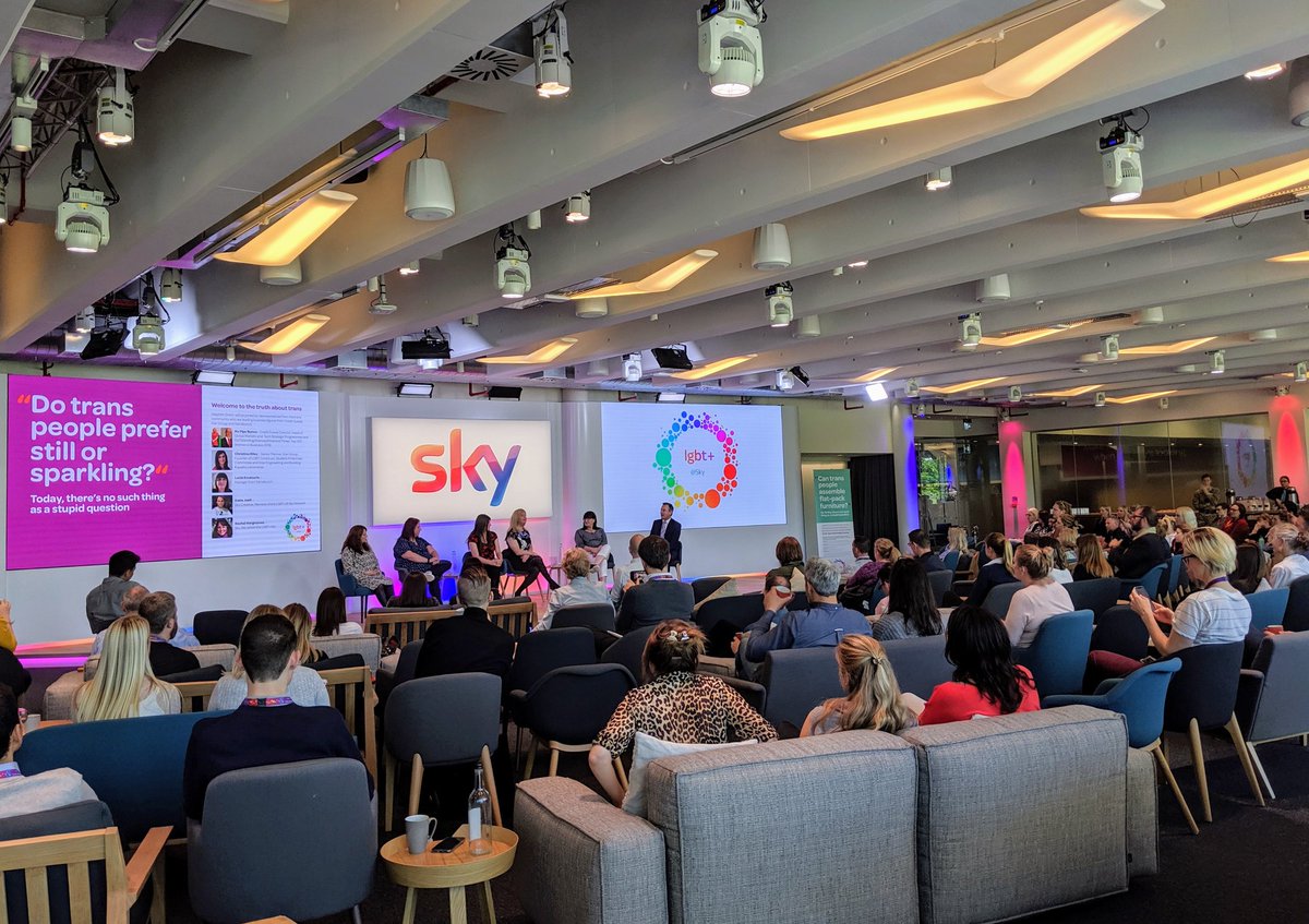JackMaddock's tweet photo. Fantastic event today sharing trans stories and different experiences hosted by @skystephen #justbe #lgbtatsky #lifeatsky https://t.co/InkiJPc9Ak