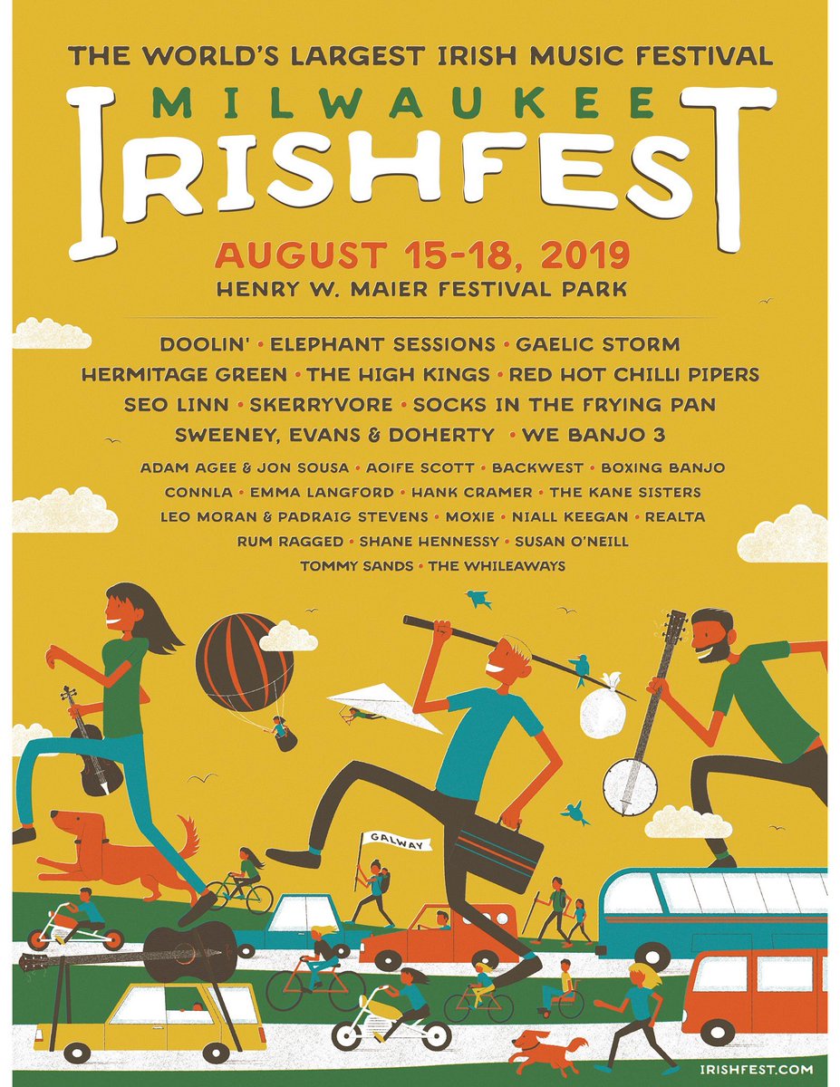 BoxingBanjo's tweet photo. Delighted to be performing alongside these fantastic artists at @mkeirishfest this August!🇺🇸🎶
#milwaukeeirishfest #milwaukee #usa #irishfest #boxingbanjo https://t.co/nEmMJc4iRL