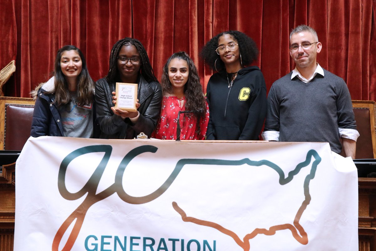 Congratulations to the Central High School students for being awarded the High School Change Maker award for their project on student voice.