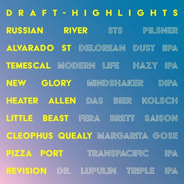 Hey friends, check out our draft highlights for today! 🍻🙌🏽 bit.ly/2Jiaslo