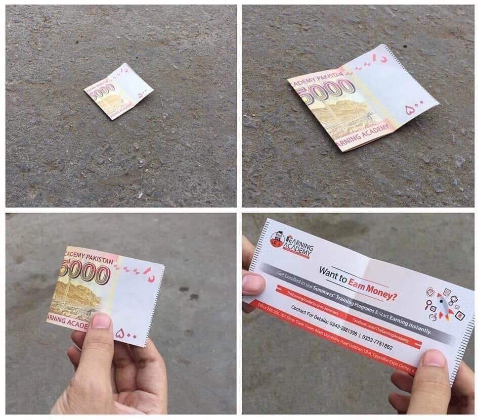 Who is going to ignore a Rs5000 note lying on a road? 😅

#CoolAdvertising