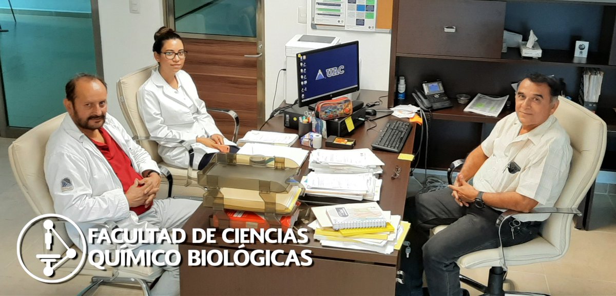 UAC_FCQB's tweet photo. El M. en C. Lenin Hau Heredia, director de la @UAC_FCQB dió la bienvenida a la Nutrióloga Alexandrea Marín Parra, alumna de la Maestría en Seguridad Alimentaria y Nutricional de la Fac. Nutrición de la UV Plantel Xalapa, quién hara estancia en el Lab. Inv. en Farmacoquímica https://t.co/JP9SClv63C