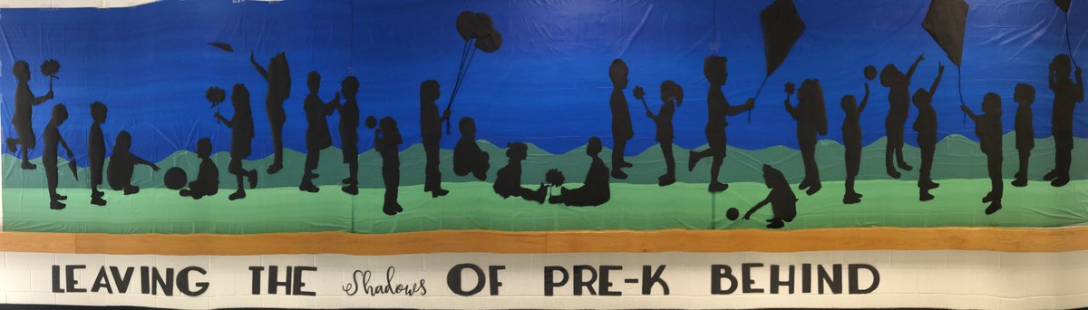 Jessica03001885's tweet photo. Our board is finished! Our PreK kiddos will be missed and we have loved the year we got to spend with them! #leavingtheshadowsofprekbehind #iamwfisd #betheone @wfcunningham @amandanbeck @wfisdearlylearn https://t.co/5xLATpDF7j