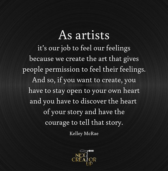 Is it tacky to post a quote of yourself??? Oh well! :) Big thanks to all the folks who listened to my session on the <a href="/NextCreatorUp/">Next Creator Up</a> podcast! Oh, I do love to nerd out about creativity and the meaning of life. nextcreatorup.com/001-kelley-mcr…