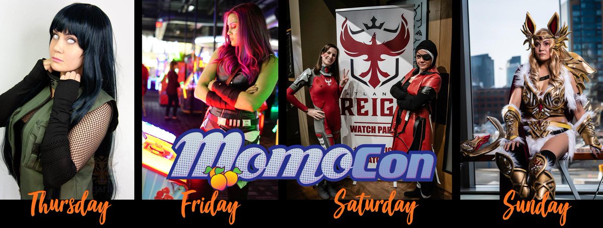 tygarlily's tweet photo. I'm so excited for @MomoCon 
Here's the plan so far! 

Thursday I'll be lost
Friday I will be with @Robot_Giggles 
Saturday will be the panel with @MasqueradeRoyal @PodcastTBW @pAyloadATL 
Sunday I will be a statue 

I hope to see everyone and get photos with you <3 #letitreign https://t.co/kJwIT4J4RM