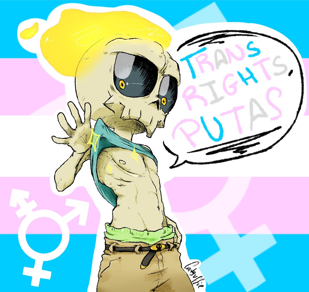 catyuffie's tweet photo. TRANS RIGHTS, PUTAS ! <3
#msfk #mutafukaz https://t.co/TBRrHqs9BX