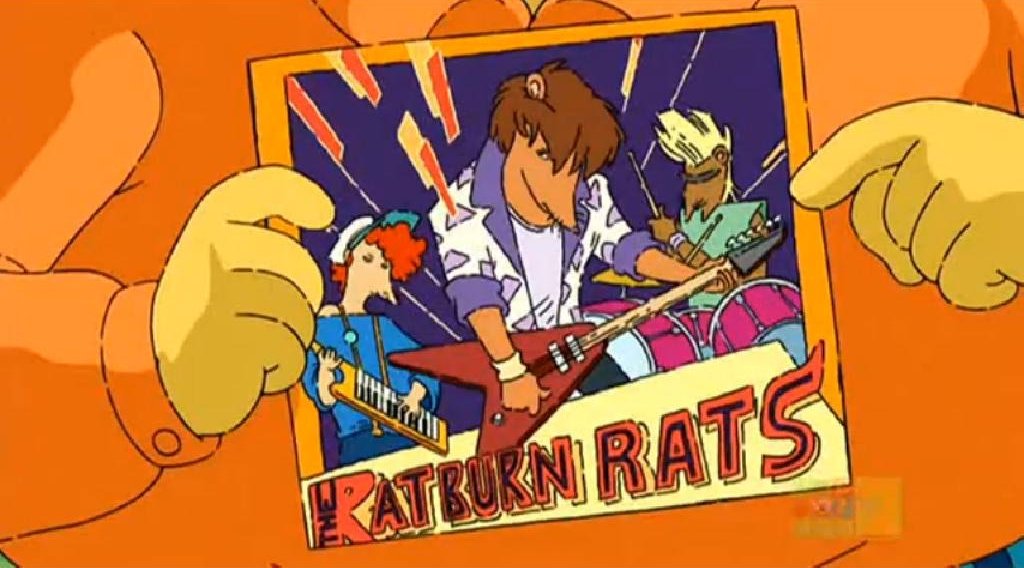 riibrego's tweet photo. while everyone is on the subject of mr ratburn I'd like to remind you all that in college he formed a band called ratburn rats and looked like this https://t.co/qmli2ipGwM