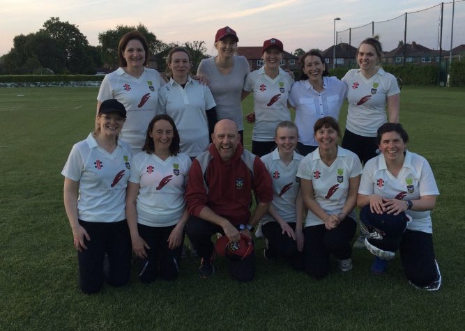 HMCricket's tweet photo. Our ladies and their coach 👍👍 https://t.co/8coJsxEqUY