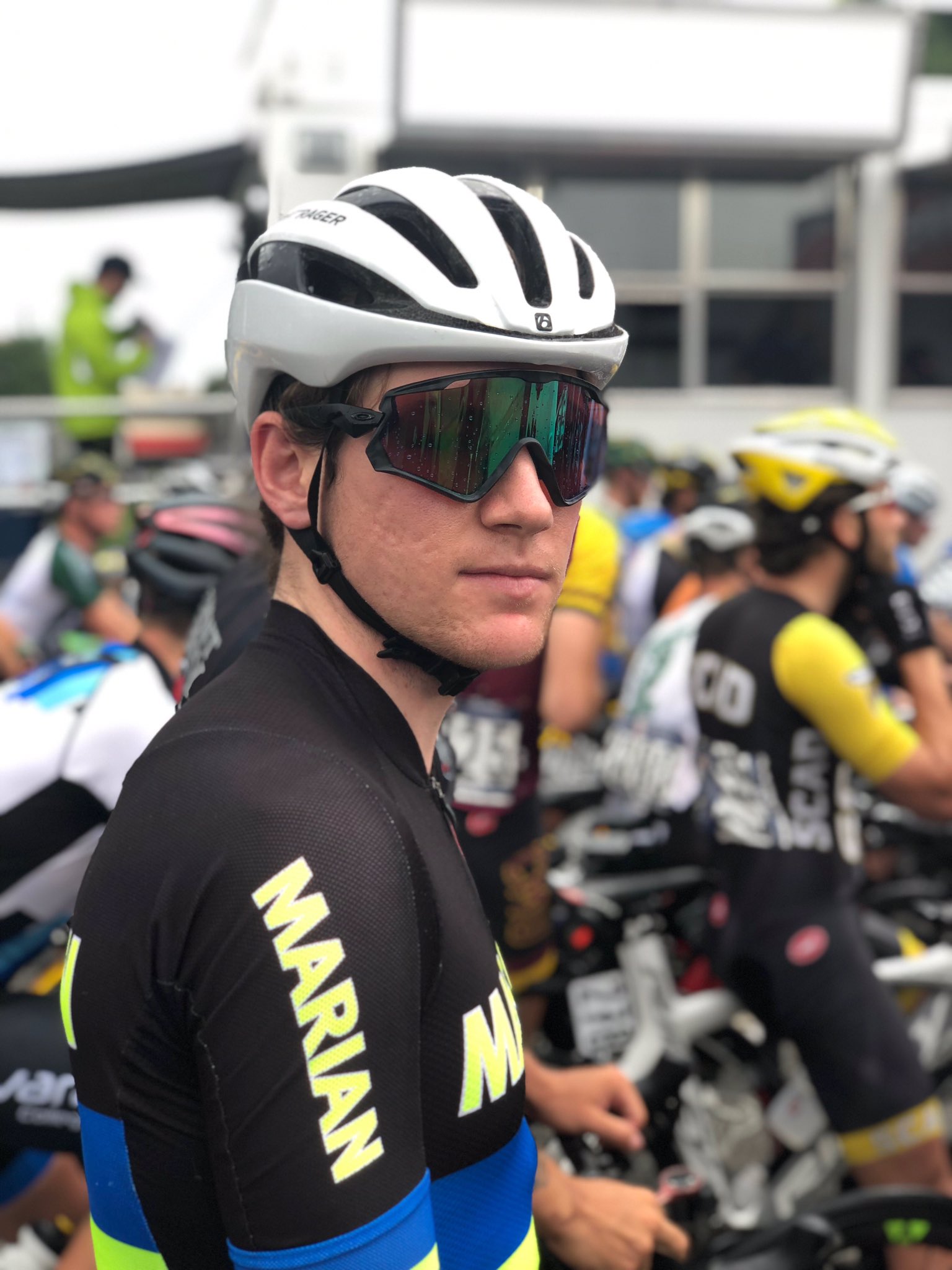 Cade Bickmore on Twitter: "Hey cycling twitter, I lost these shades when they flew off my face in crash in the final turn of the crit yesterday at #CollNats in Augusta.
