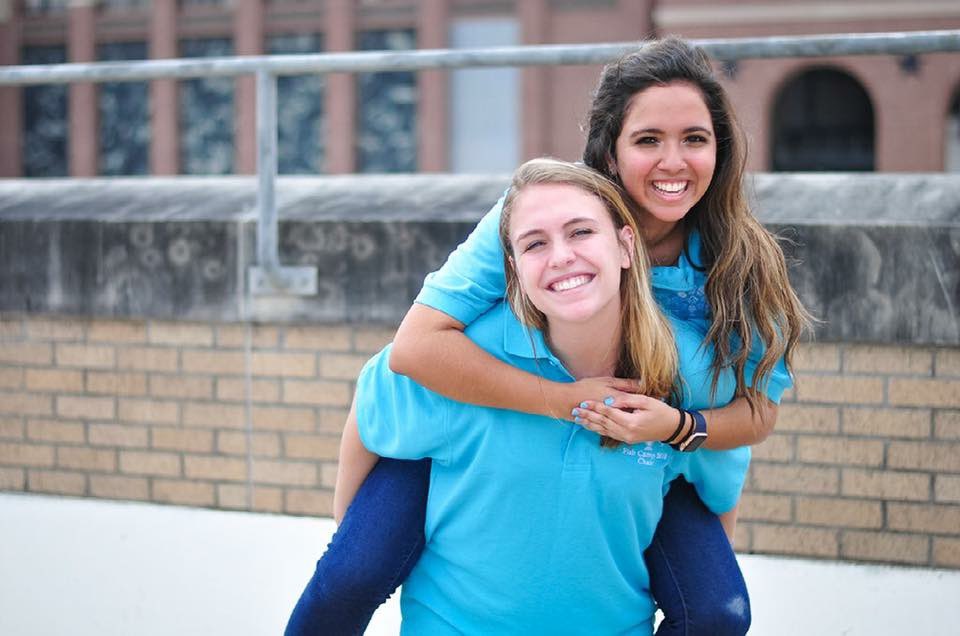 rdpersonjr's tweet photo. Extremely proud of my co-chairs from Camp Person ‘18, Molly Rubac & Sabrina Sanchez who recently graduated from Texas A&M University. You both will always be family. Welcome to the Association of Former Students! @TAMU @FishCampTAMU #fishcamp2018 #campperson #sessionf #aqua #FOE https://t.co/2eFAcI1XUW
