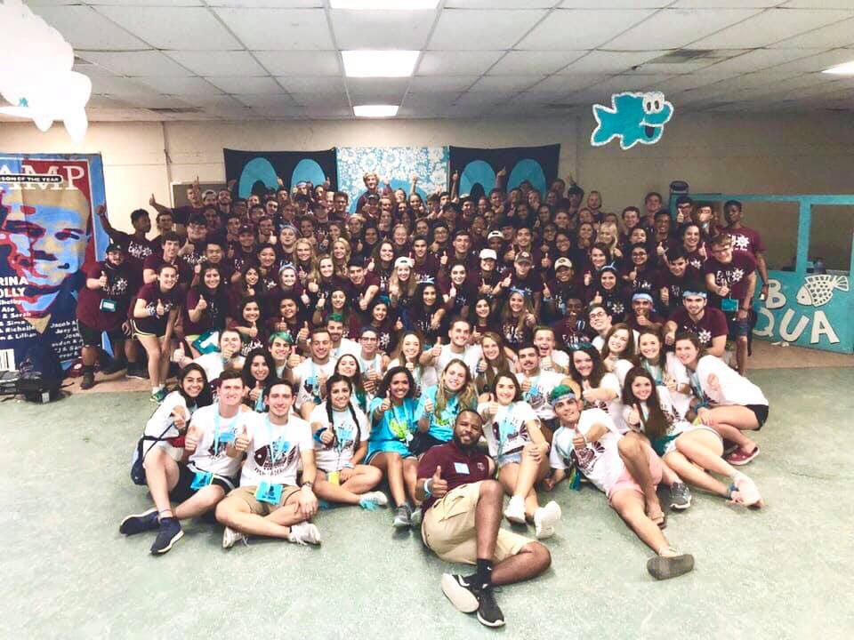 rdpersonjr's tweet photo. Extremely proud of my co-chairs from Camp Person ‘18, Molly Rubac & Sabrina Sanchez who recently graduated from Texas A&M University. You both will always be family. Welcome to the Association of Former Students! @TAMU @FishCampTAMU #fishcamp2018 #campperson #sessionf #aqua #FOE https://t.co/2eFAcI1XUW