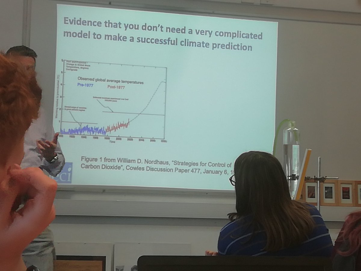 Thoughtful and challenging lecture given today by Prof Myles Allen @UniofOxford @RadleyCollege on climate models.

Changing #parameters might cause variations, global temperatures are only moving in one direction... 

#clinateforcings
#climatedrivers