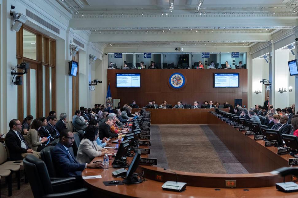 Consejo Permanente de la #OEA rechaza la violación de la inmunidad parlamentaria de los diputados de la <a href="/AsambleaVE/">Asamblea Nacional</a> y condena la detención del Primer Vicepresidente de la Asamblea Nacional <a href="/edgarzambranoad/">Edgar Zambrano</a>. #OEAconVzla