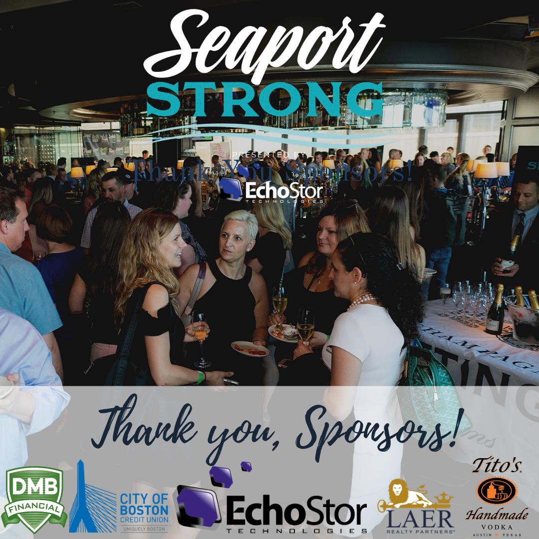 GHillFoundation's tweet photo. Thank you to all the amazing organizations that are supporting #SeaportStrong presented by @EchoStor! We are extremely grateful for all of your support and look forward to enjoying an evening at @Del_Friscos with you! To join us or learn more, visit https://t.co/KXYo81Aqmqย #ghf https://t.co/YeaeNRkHqT