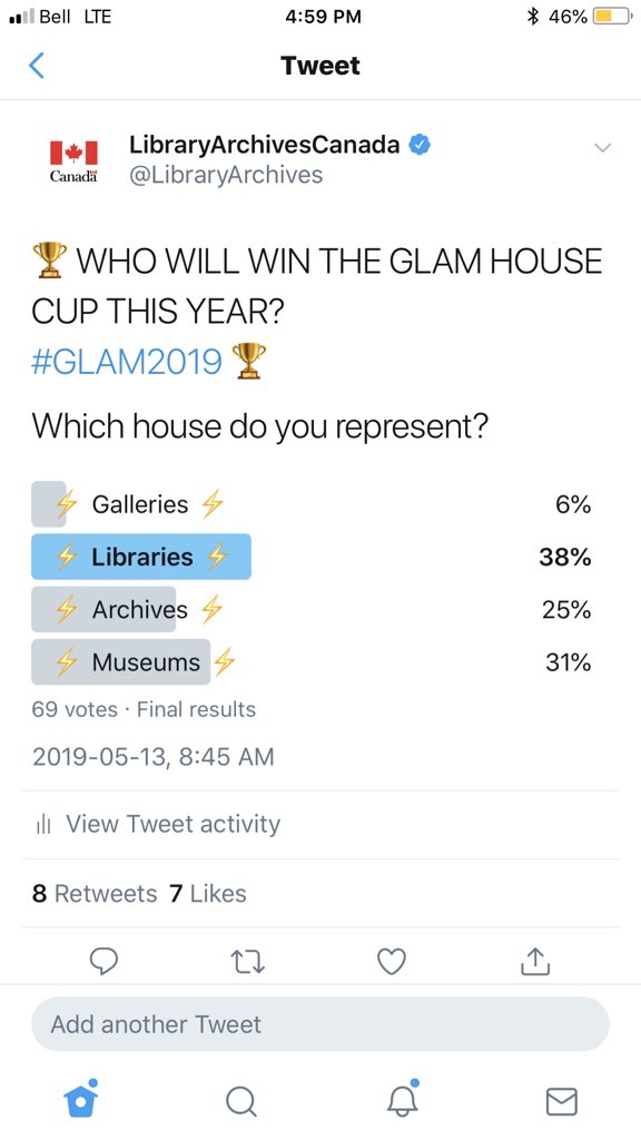 #Librairies have claimed the #GLAM2019 House Cup!  Congratulations! 🙌🏾