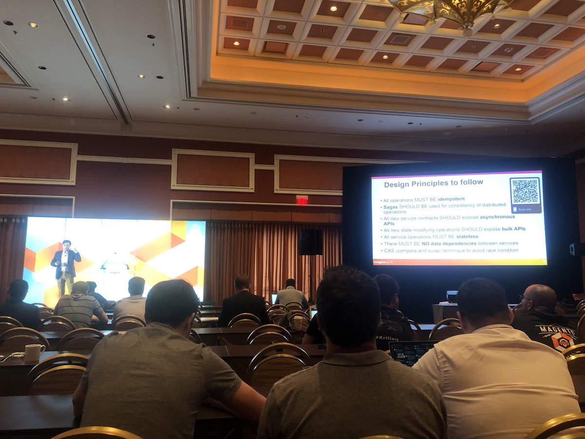 MaximBaibakov's tweet photo. “Lets make Magento great again”
Service Isolation concept from @iminyaylo will require everyone to be involved to make it success! @balanceinternet @magento #MagentoImagine https://t.co/OYOhhlFJON